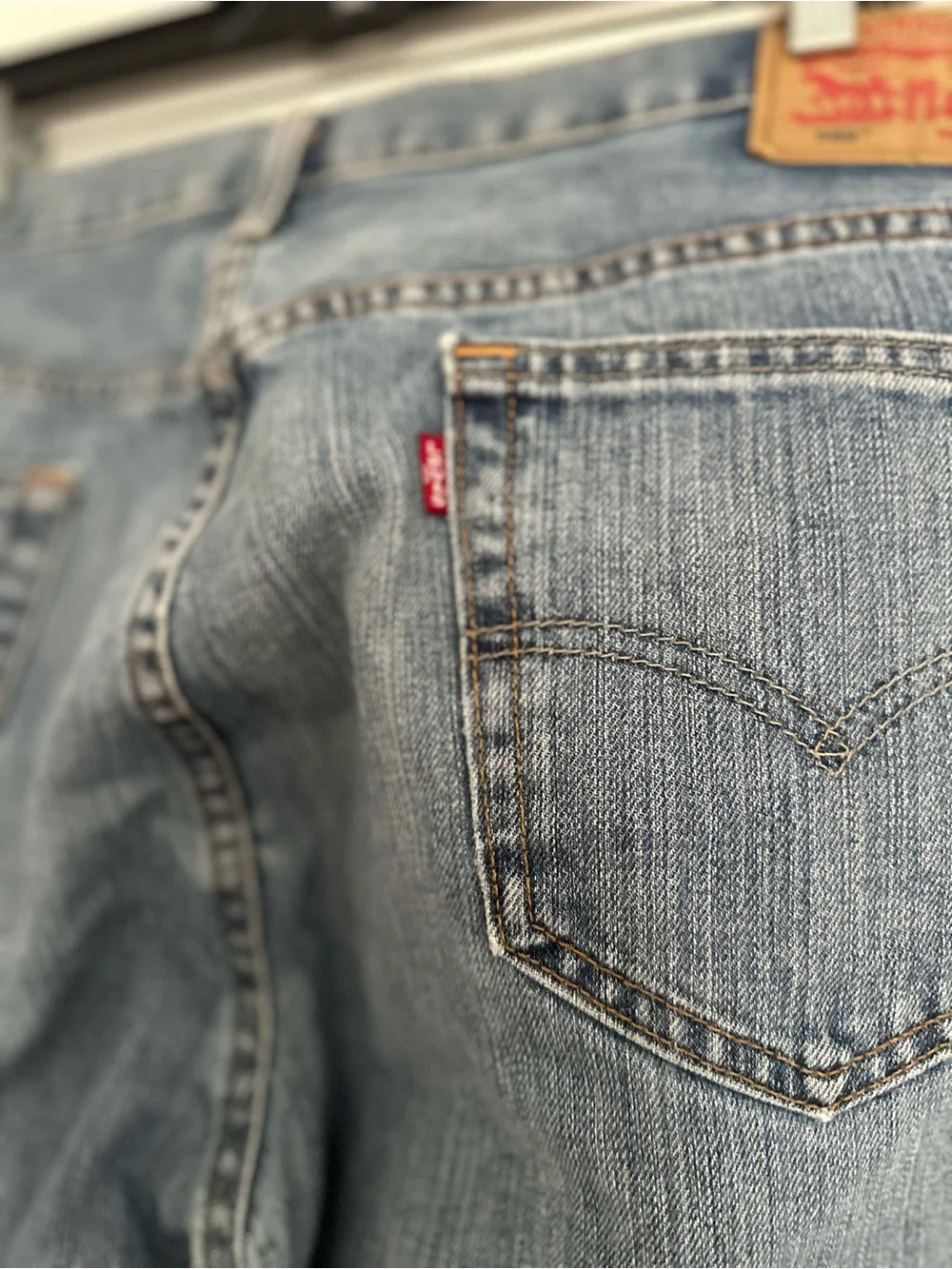 Levi's 569 Loose Fit Straight Leg Jeans 36x32 Blue Medium Wash Denim 100% Cotton